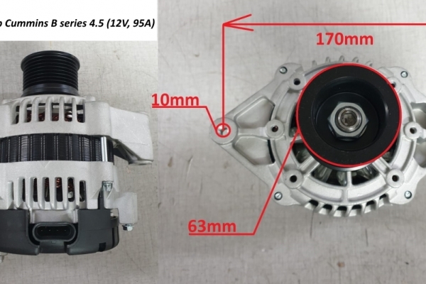 Генератор Cummins B series 4.5 (12V, 95A) 3282554/3972730/4988274/5293586/5269124 C5471108