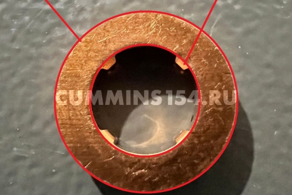 Кольцо форсунки медное Cummins ISF 3.8	C5471367	5288374