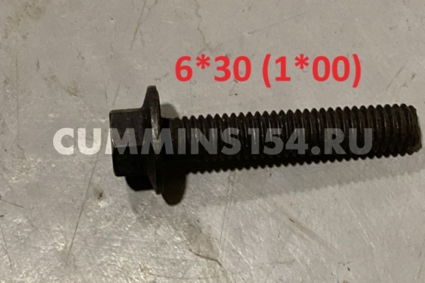 Болт крепления форсунки Cummins ISBe  М6*1,00*30 5413138	3900628/4017567