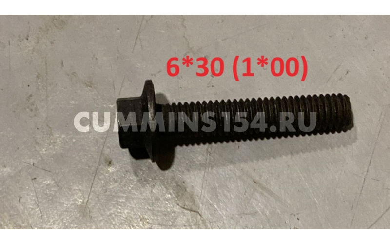 Болт крепления форсунки Cummins ISBe  М6*1,00*30 5413138	3900628/4017567