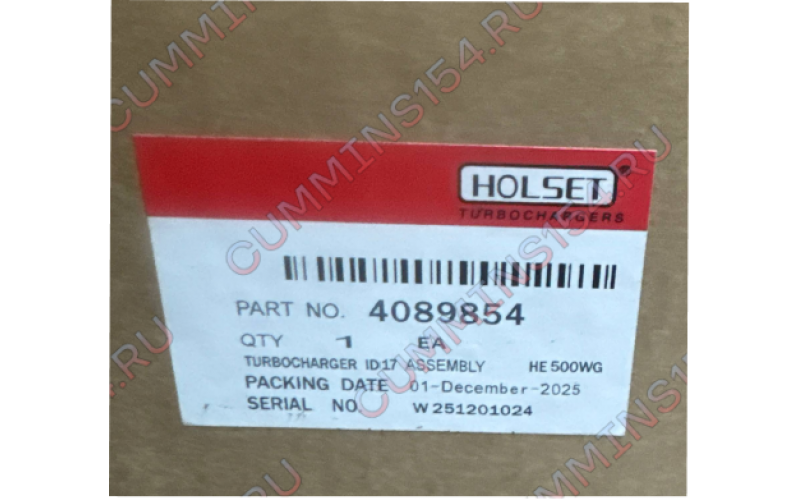 Турбокомпрессор HOLSET Cummins QSM, ISM, M11  4089854/4036915