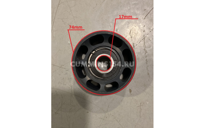 Ролик обводной Cummins 6ISBe-245  (металл., глад.)	C5471058	3978324/ 3933395 /4936438