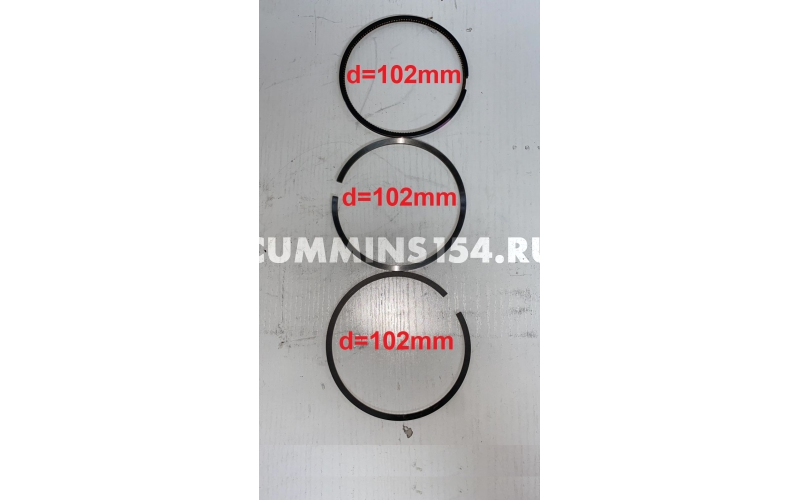 Кольца поршневые CUMMINS 6BT на 1цилиндр C5418104 C3932520/C3904531/C3918315