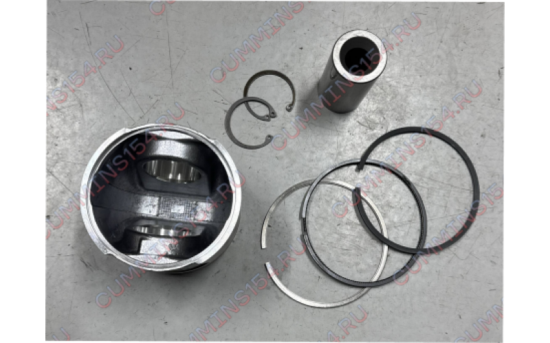 Поршень в сборе Cummins QSC 8.3 (Палец, кольца, стопорное кольцо) 6445686(4933120) 