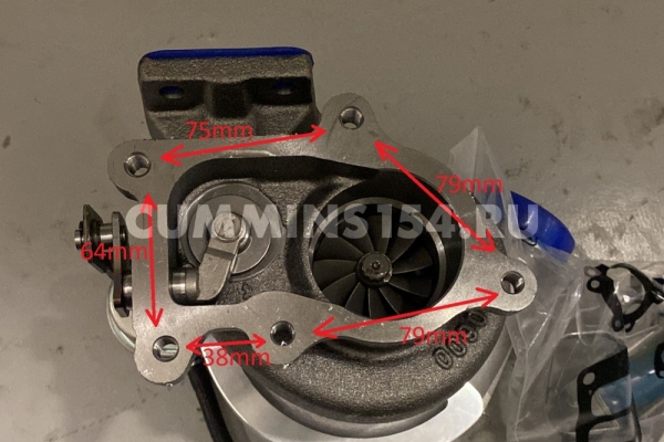 Турбокомпрессор Cummins 4ISBe (Holset HE221W)	C5416814	4047747/4956072/4047748/4047751