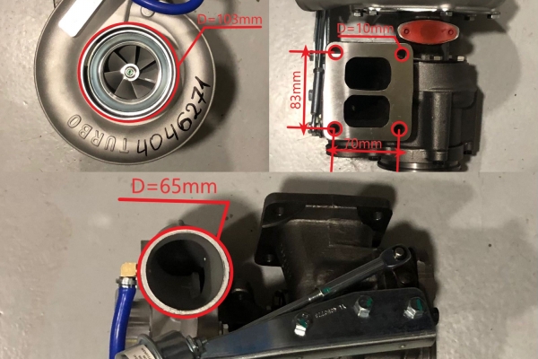 Турбокомпрессор HOLSET HX40W Cummins C8.3 4046271