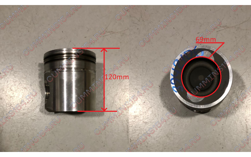 Поршень Cummins Isc8.3 Qsc8.3	3942106
