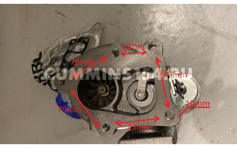 Турбокомпрессор Cummins 4ISBe (Holset HE221W)	C5416814	4047747/4956072/4047748/4047751