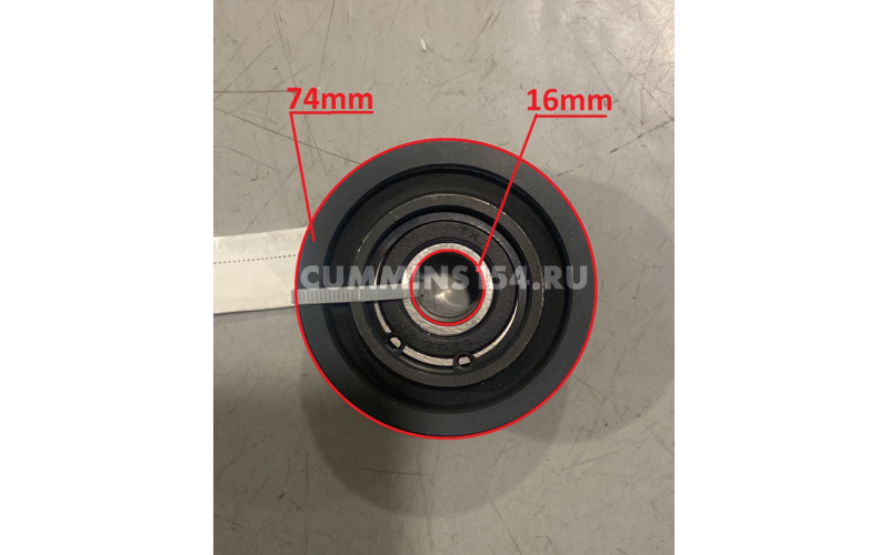 Ролик обводной ручейковый Cummins 6ISBe, ISDe, 6CT, ISF 3.8  металл	C5418953	4991240/5256103/KLQ6109 /DCO89103 /APV2703