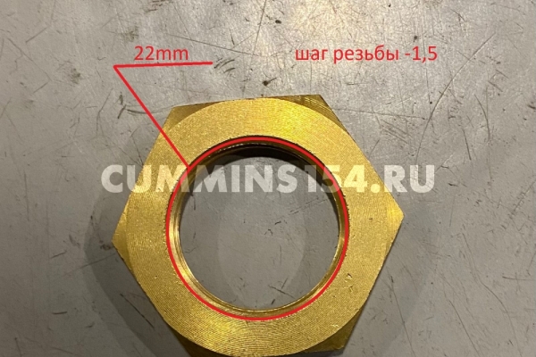 Гайка обогревателя поддона ГАЗель Cummins ISF 2.8	C5471008	4980154