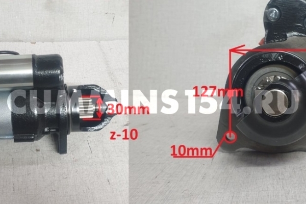 Стартер Cummins ISBe 24V, 4kW Z=10 d=40 C5419670 5265096/4892338/5259579 