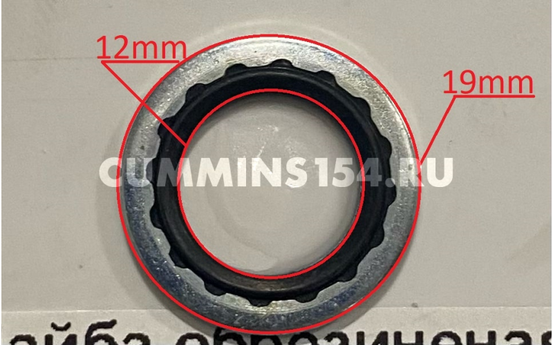 Шайба обрезиненая топливной трубки ГАЗель Cummins ISF 2.8 	C5470991	3963983