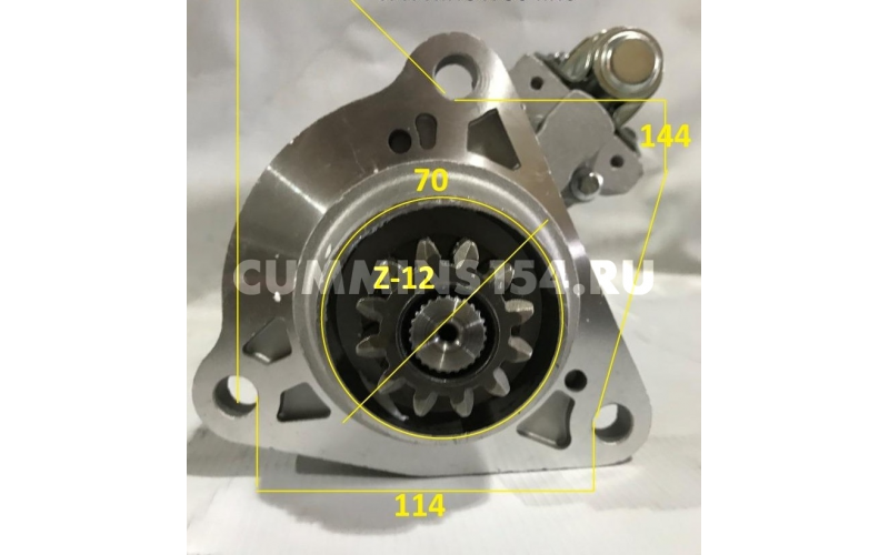 Стартер  CUMMINS ISLe, L325, L360 M105R3038SE Z=12 d=46 5256984,5255292, 3415537