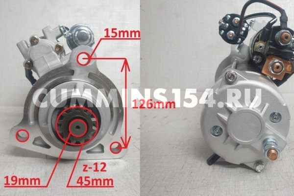 Стартер КамАЗ Камминз ISLe  24V 7.5kW 4942446