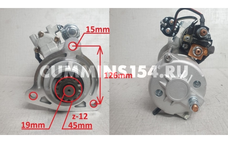 Стартер КамАЗ Камминз ISLe  24V 7.5kW 4942446