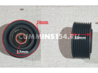 Ролик обводной ручейковый Cummins 6ISBe, ISDe, 6CT, ISF 3.8  металл. D=70 (4991240/KLQ6109 /DCO89103 /APV2703)